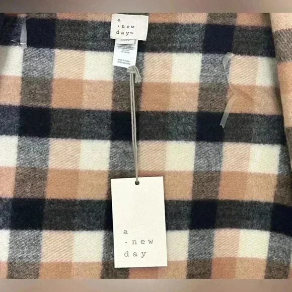 Cape Poncho Wrap Plaid- Fleece, Women’s - NEW - Picture 5 of 6